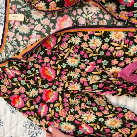 Spell Multicolor Floral Romper - Picture 4 of 6